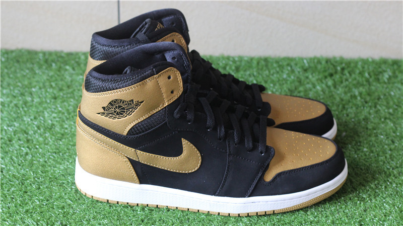 Air Jordan 1 I Retro High OG Black Gold Metallic